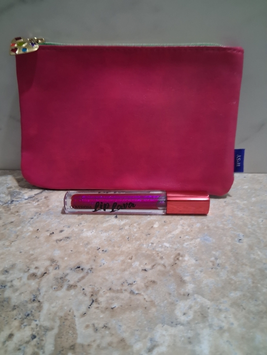 COVERGIRL Other - COVERGIRL Lip Lava Gloss with Bright Pink/Blue Pouch